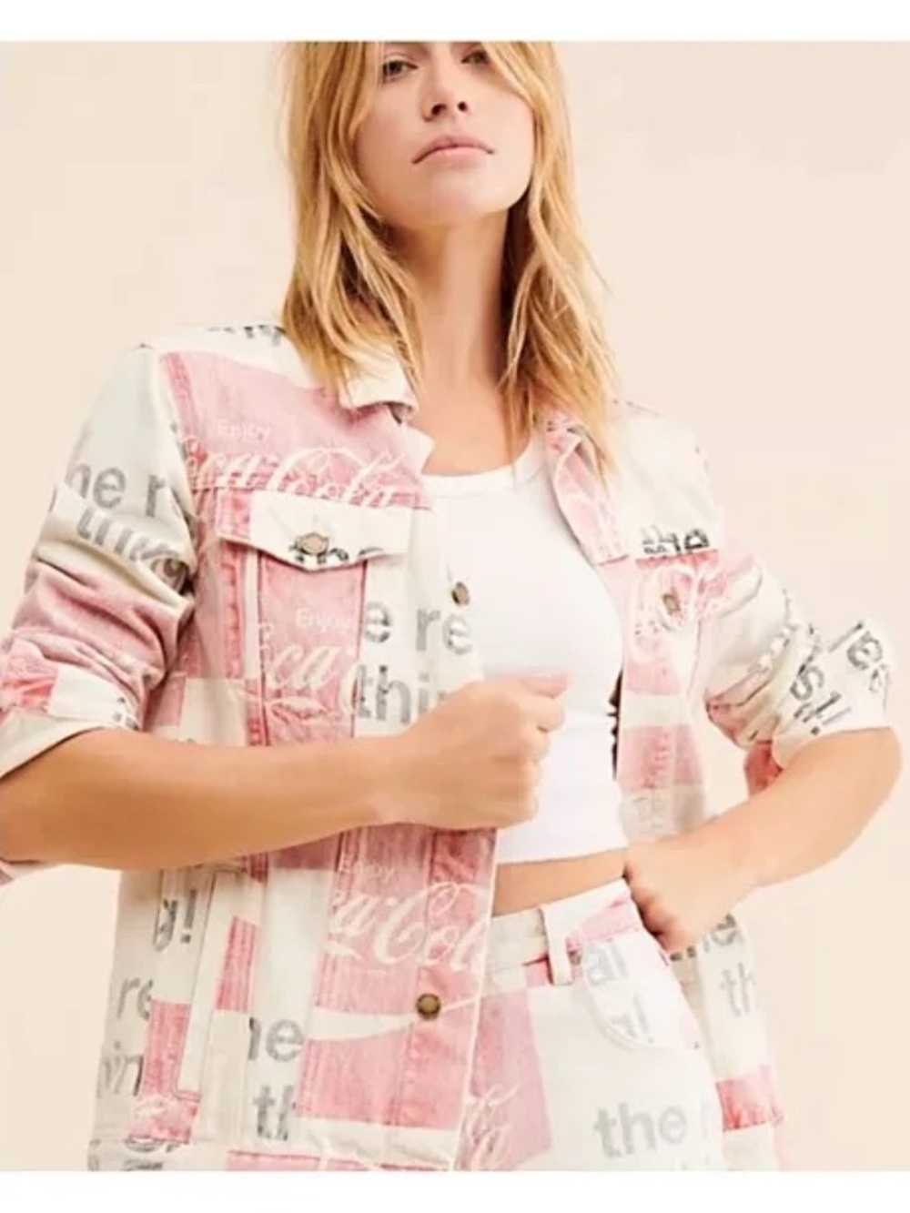 ROLLA'S  X Free People Coca Cola Denim Jacket
